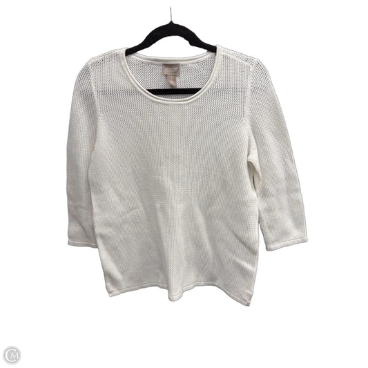 Sweater By Chicos In Yellow, Size: M