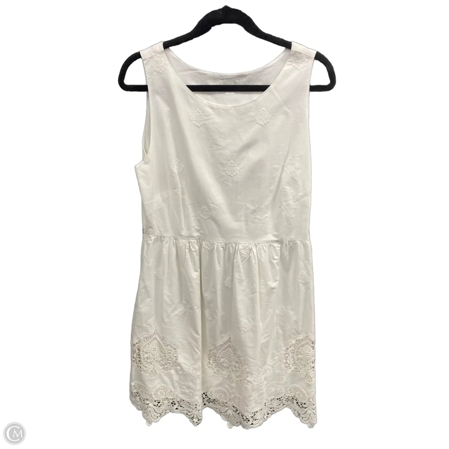 Dress Casual Midi By Garnet Hill In White, Size: 14