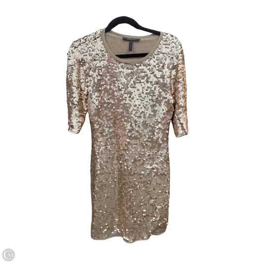 Dress Party Short By Bcbgmaxazria In Gold, Size: L