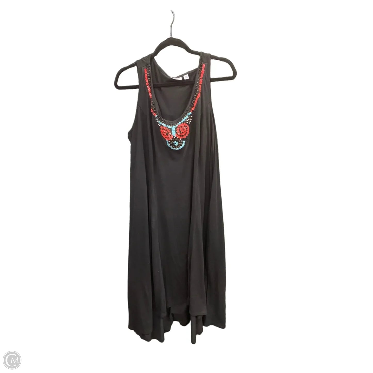 Dress Casual Maxi By Kim Rogers In Black & Pink, Size: 3x