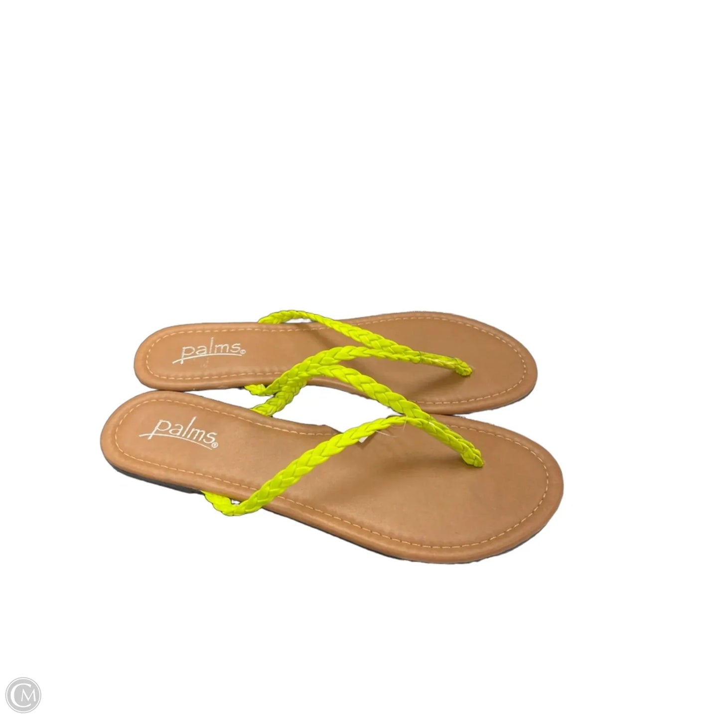 Sandals Flip Flops By Clothes Mentor In Yellow, Size: 9