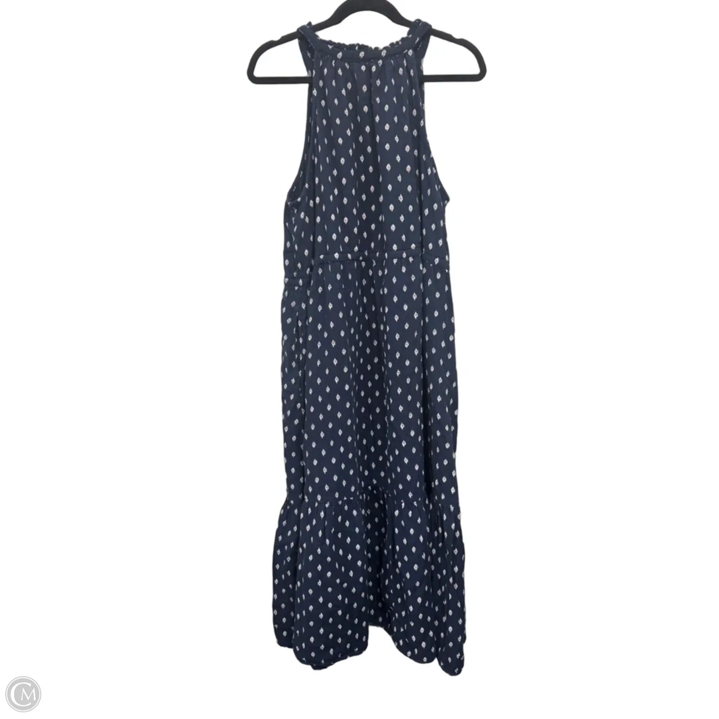 Dress Casual Maxi By Time And Tru In Blue & White, Size: 2x