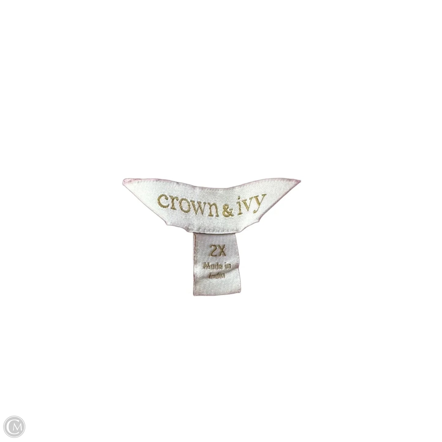 Top 3/4 Sleeve By Crown And Ivy In Pink, Size: 2x