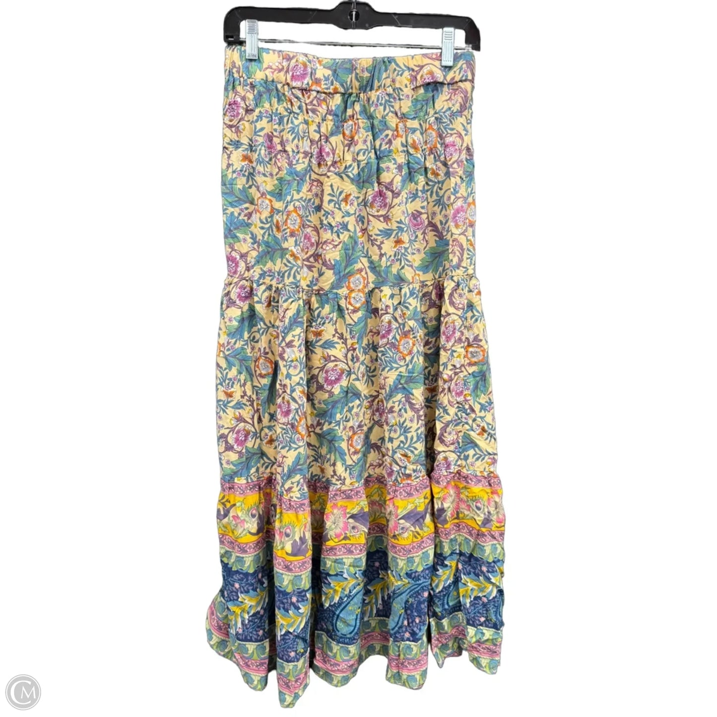 Skirt Maxi By Clothes Mentor In Cream & Pink, Size: L