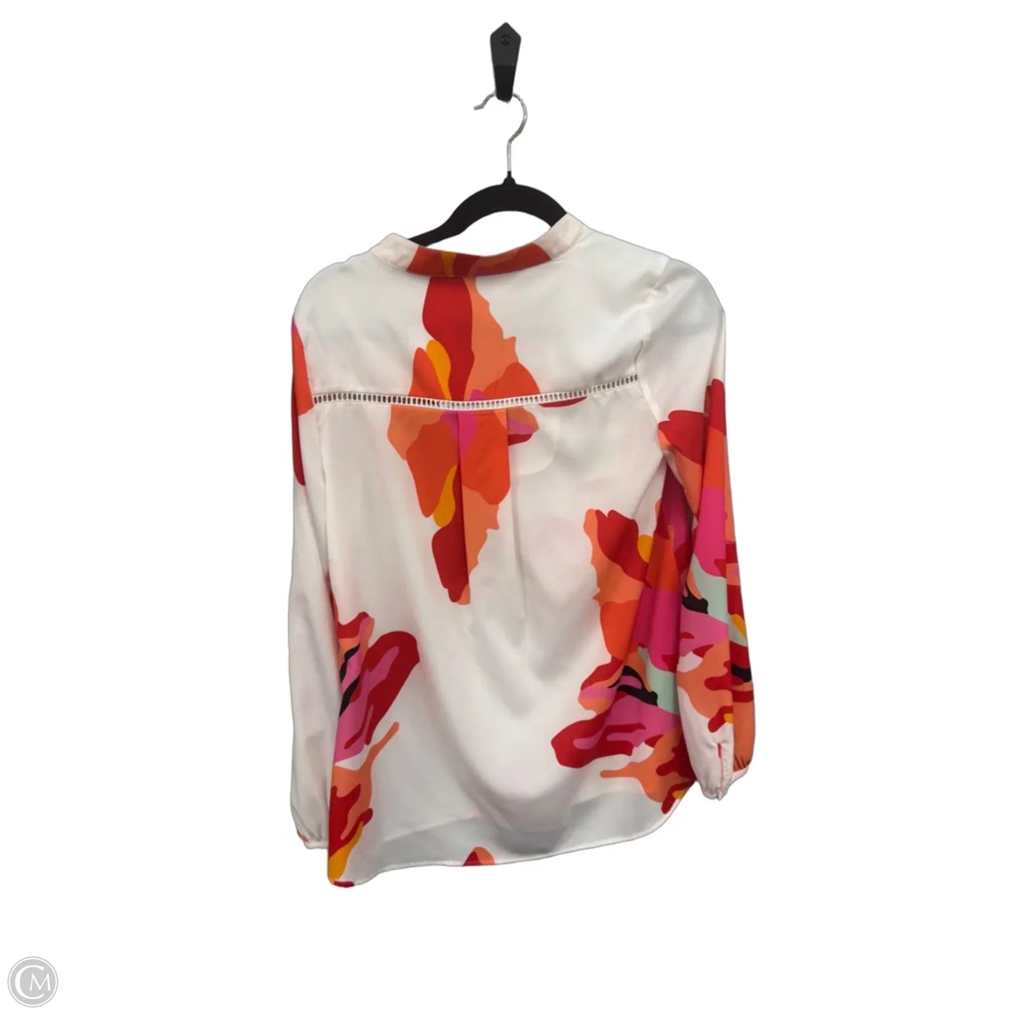 Blouse Long Sleeve By Crosby In Orange & Pink, Size: Xs