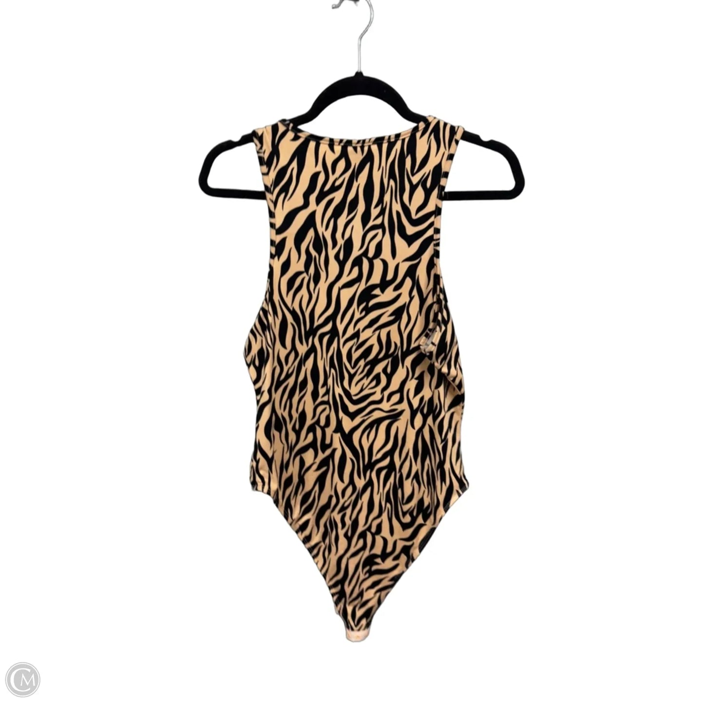 Bodysuit By Shein In Black & Tan, Size: 1x