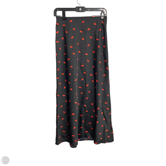 Skirt Maxi By A New Day In Black & Red, Size: Xs