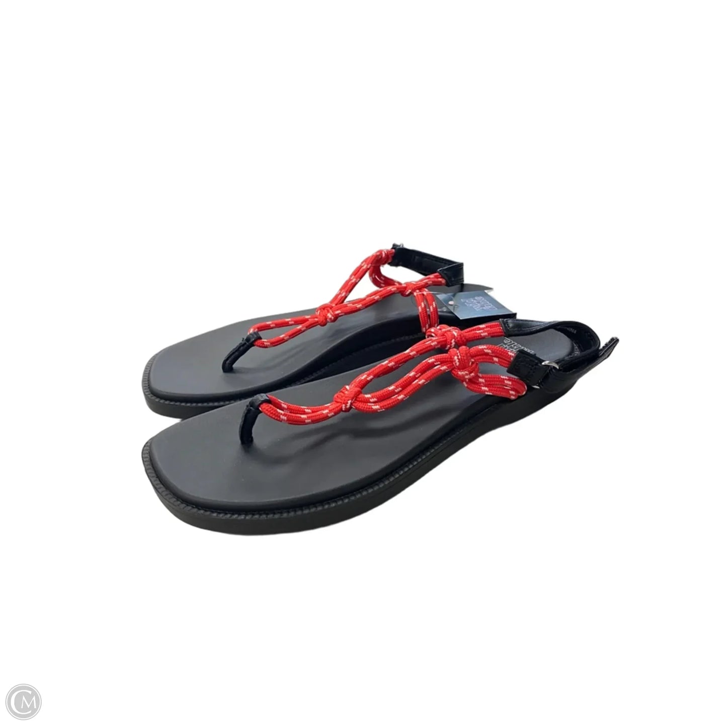 Sandals Flip Flops By Wild Fable In Black & Red, Size: 7