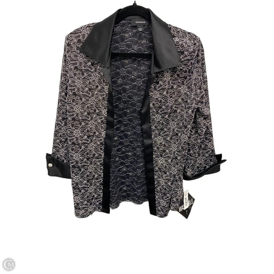 Blouse 3/4 Sleeve By R And M Richards In Black & White, Size: L