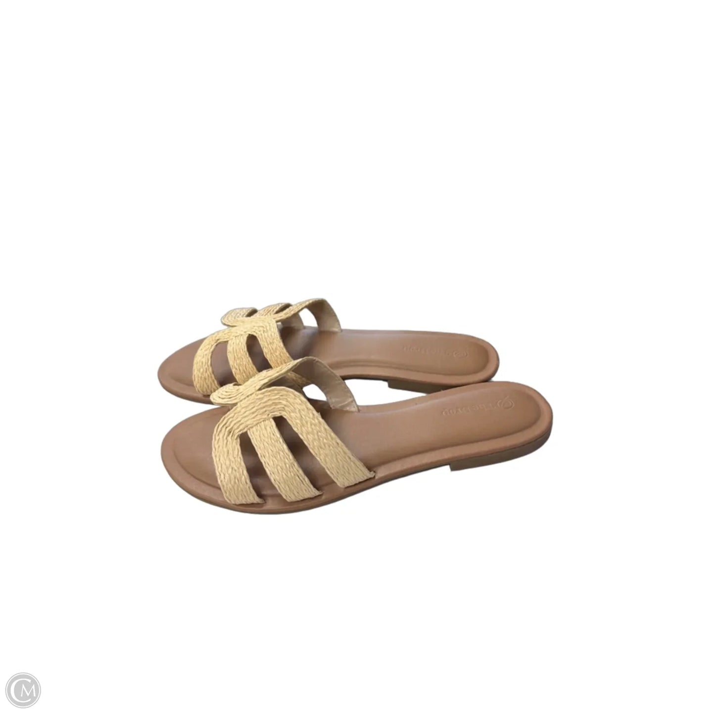 Sandals Flats By The Drop In Cream, Size: 10