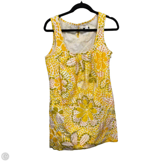 Dress Casual Short By J. Crew In Green & Yellow, Size: 4