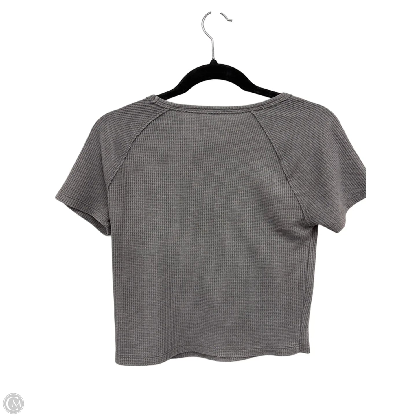 Top Short Sleeve Basic By American Eagle In Grey, Size: Xs