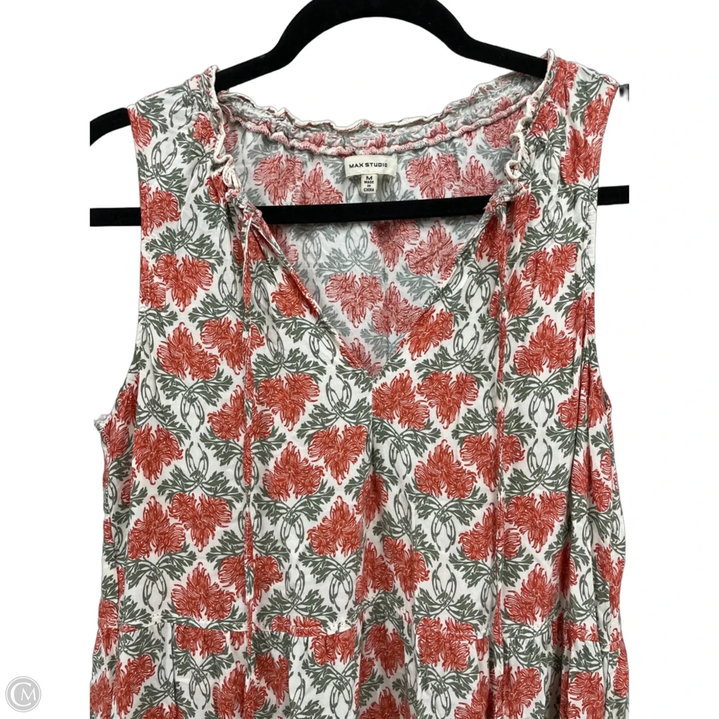 Dress Casual Maxi By Max Studio In Green & Orange, Size: M