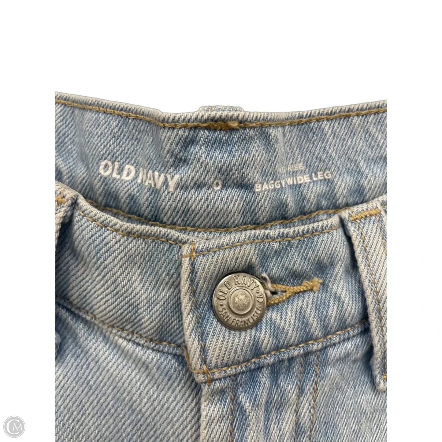 Jeans Wide Leg By Old Navy In Blue Denim, Size: 0