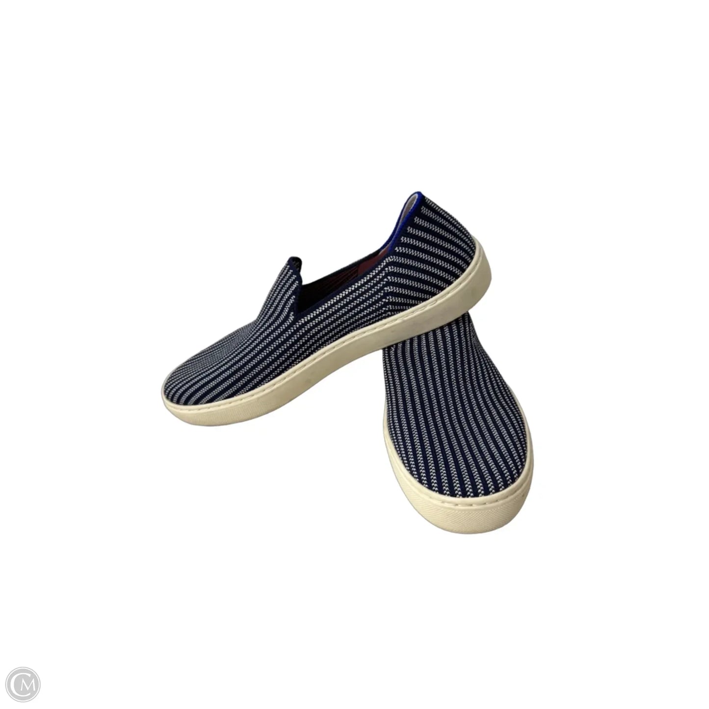 Shoes Sneakers By Rothys In Blue & White, Size: 8