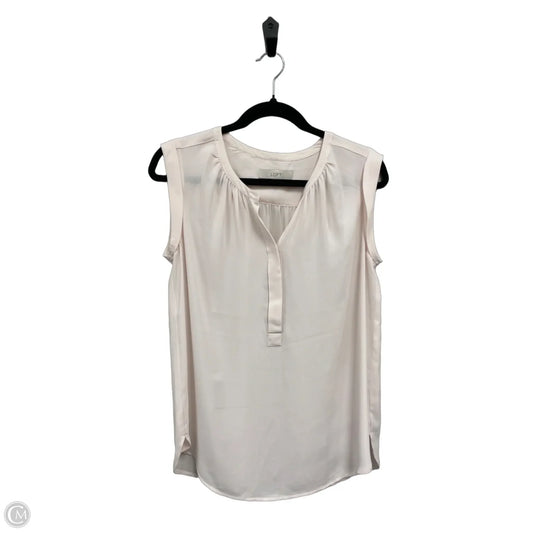 Blouse Sleeveless By Loft In Pink, Size: S