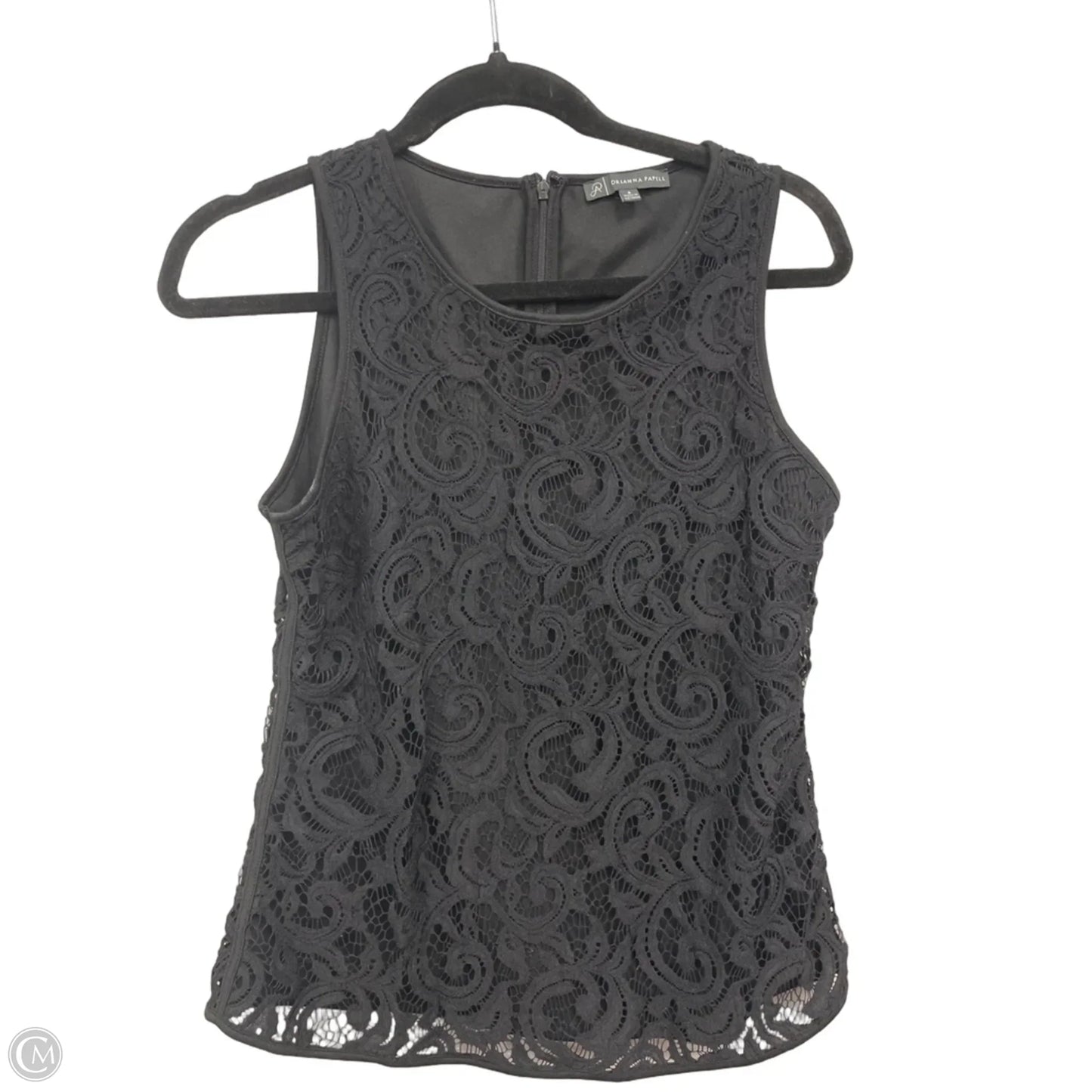 Top Sleeveless By Adrianna Papell In Black, Size: S