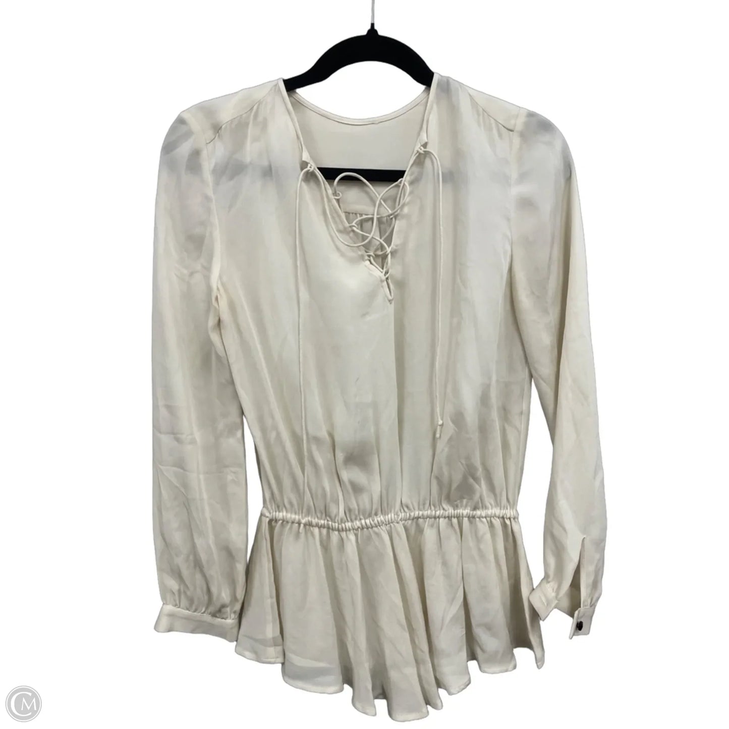 Blouse Designer By Rebecca Minkoff In Cream, Size: S