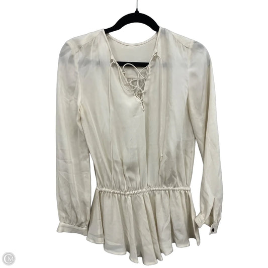 Blouse Designer By Rebecca Minkoff In Cream, Size: S