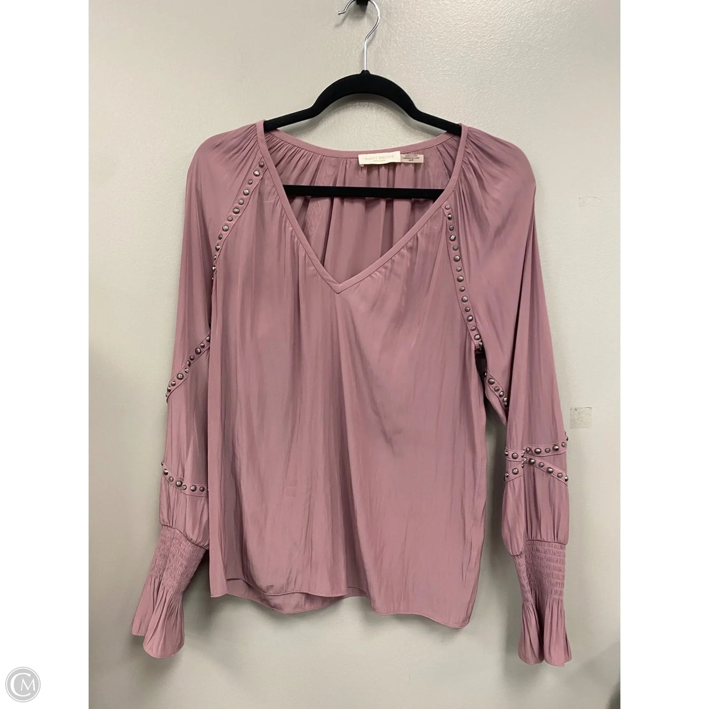Blouse Long Sleeve By Ramy Brook In Pink & Silver, Size: Xs