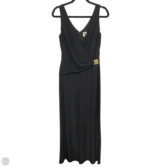 Jumpsuit By Anne Klein In Black, Size: 8