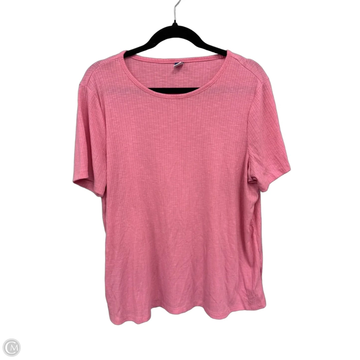Top Short Sleeve Basic By Old Navy In Pink, Size: L