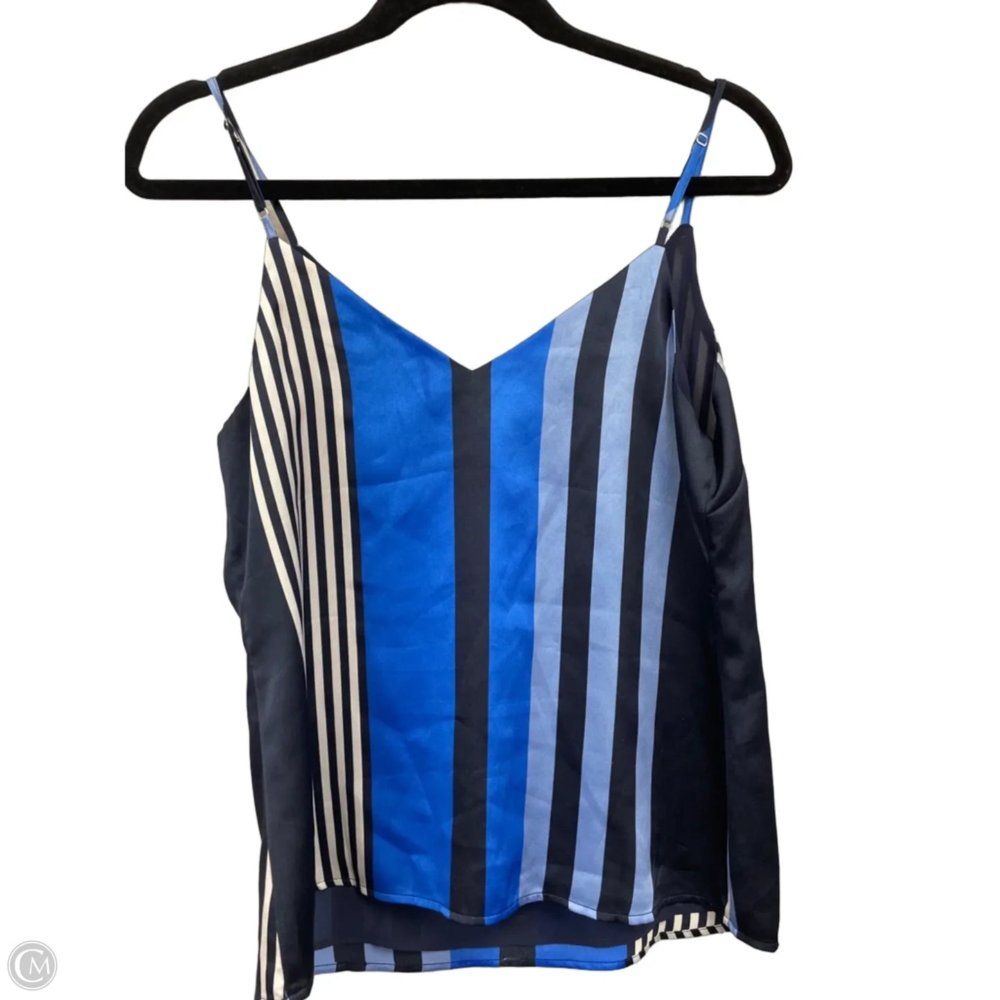 Blouse Sleeveless By Banana Republic In Blue, Size: Xsp