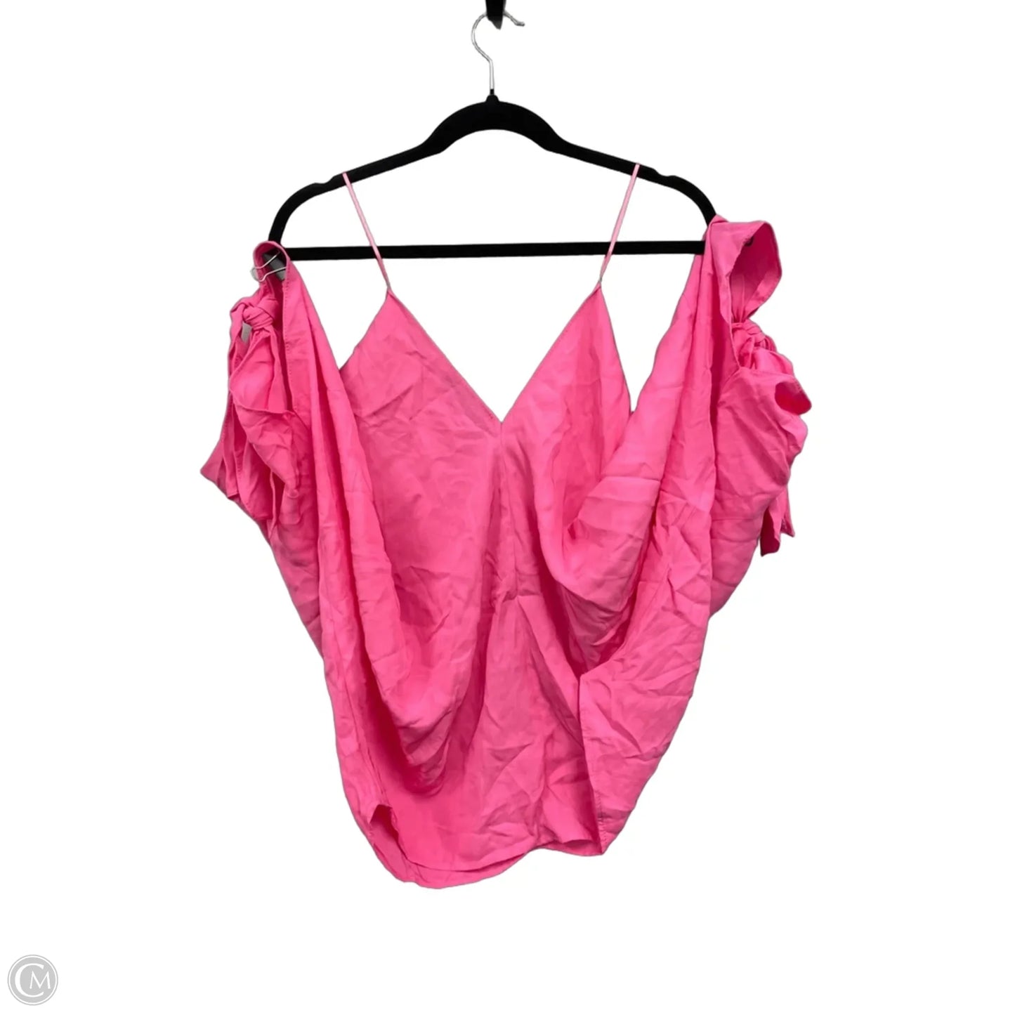 Blouse Short Sleeve By Zara In Pink, Size: S