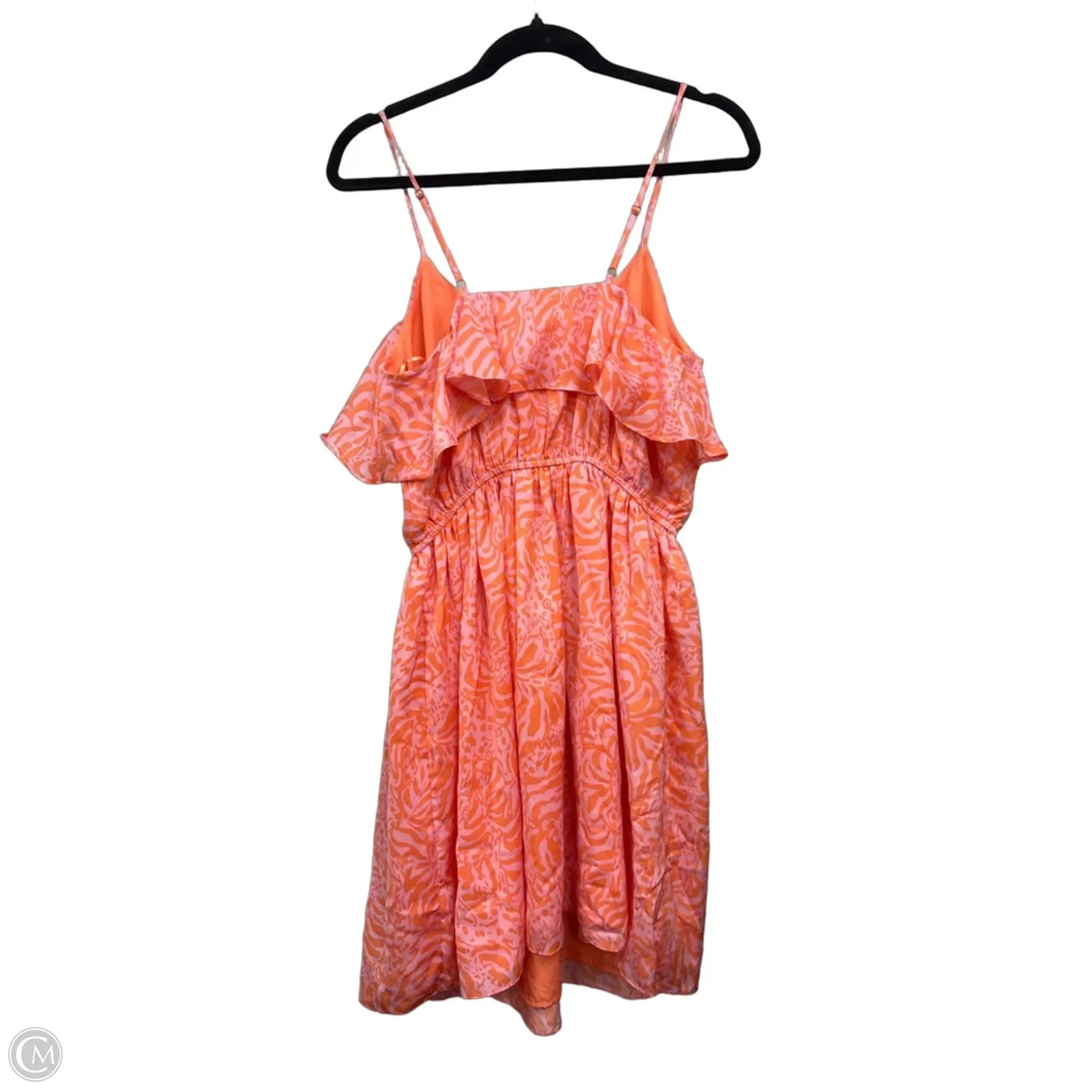 Dress Casual Short By Target-designer In Orange & Pink, Size: M