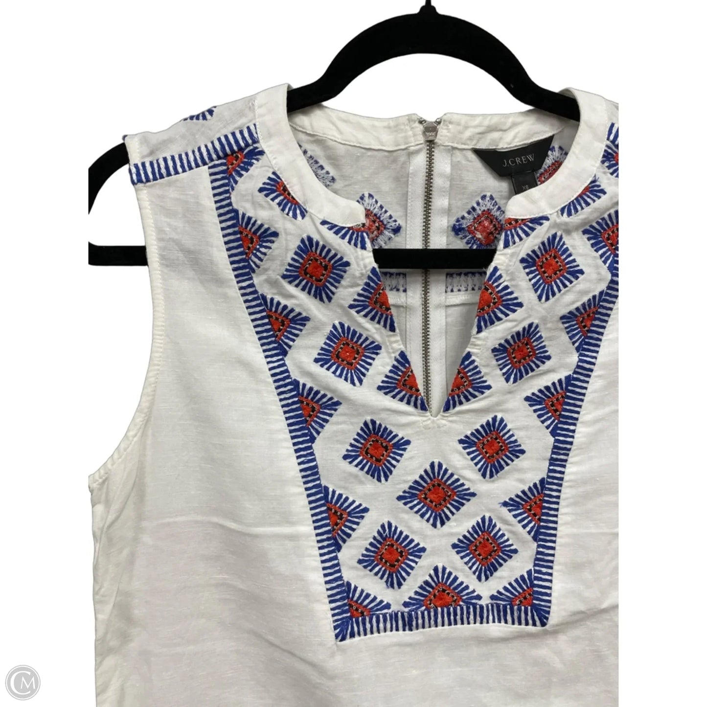 Dress Casual Short By J. Crew In Blue & White, Size: Xs