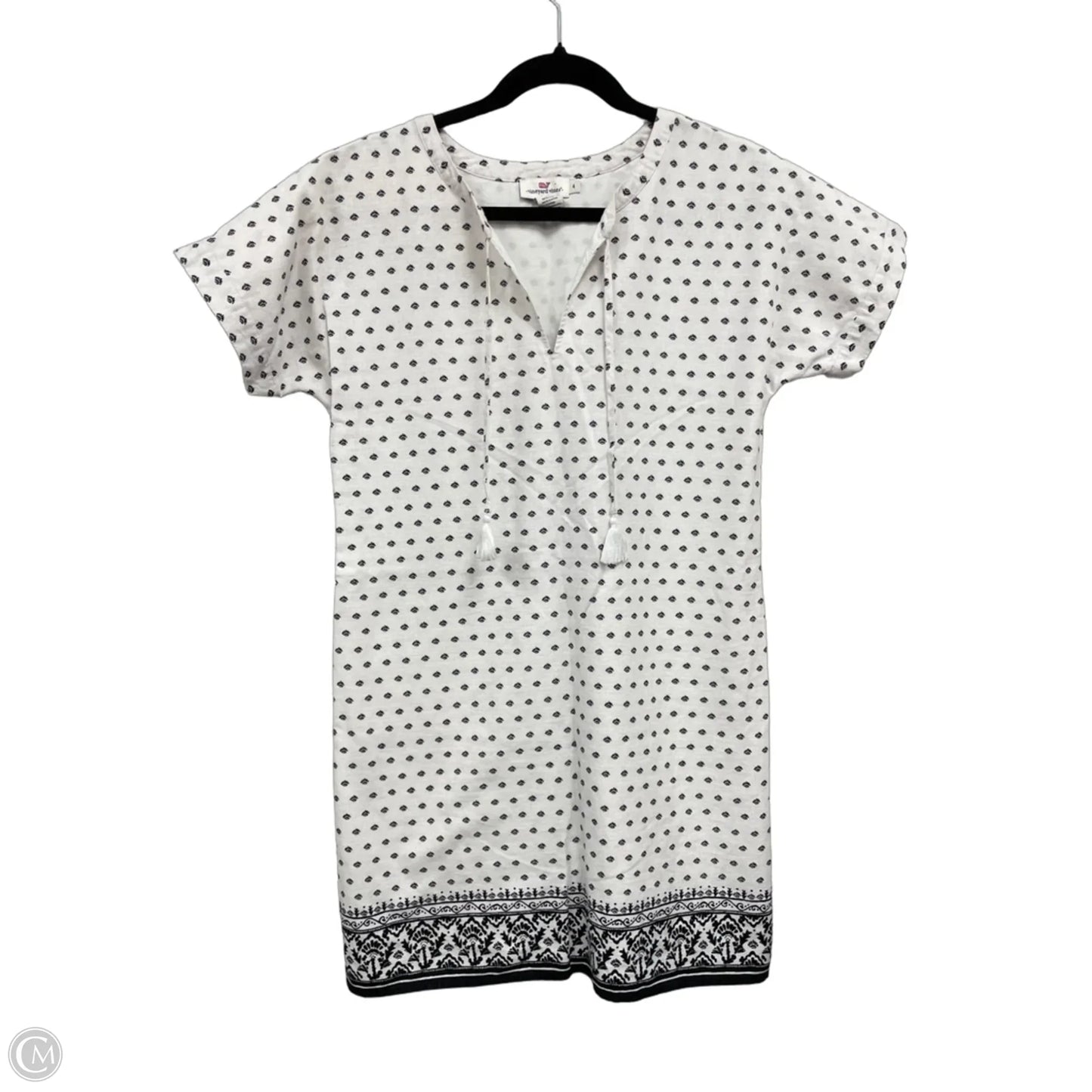 Dress Casual Short By Vineyard Vines In Black & White, Size: 4