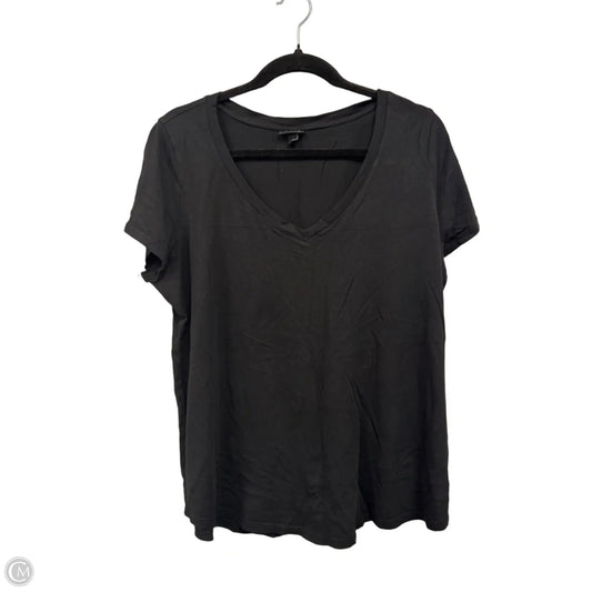 Top Short Sleeve Basic By Torrid In Black, Size: L