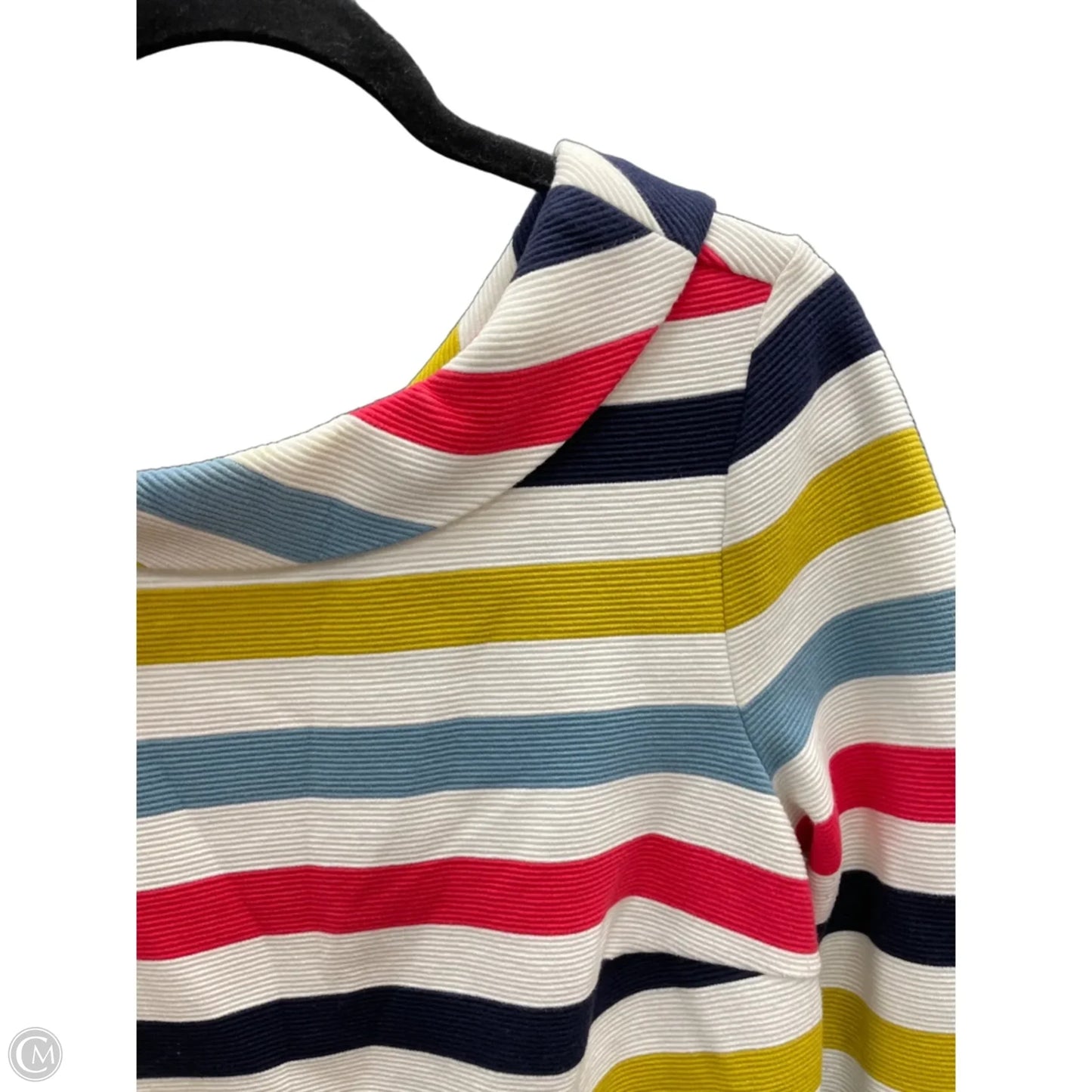 Blouse 3/4 Sleeve By Boden In Black & Cream, Size: 8