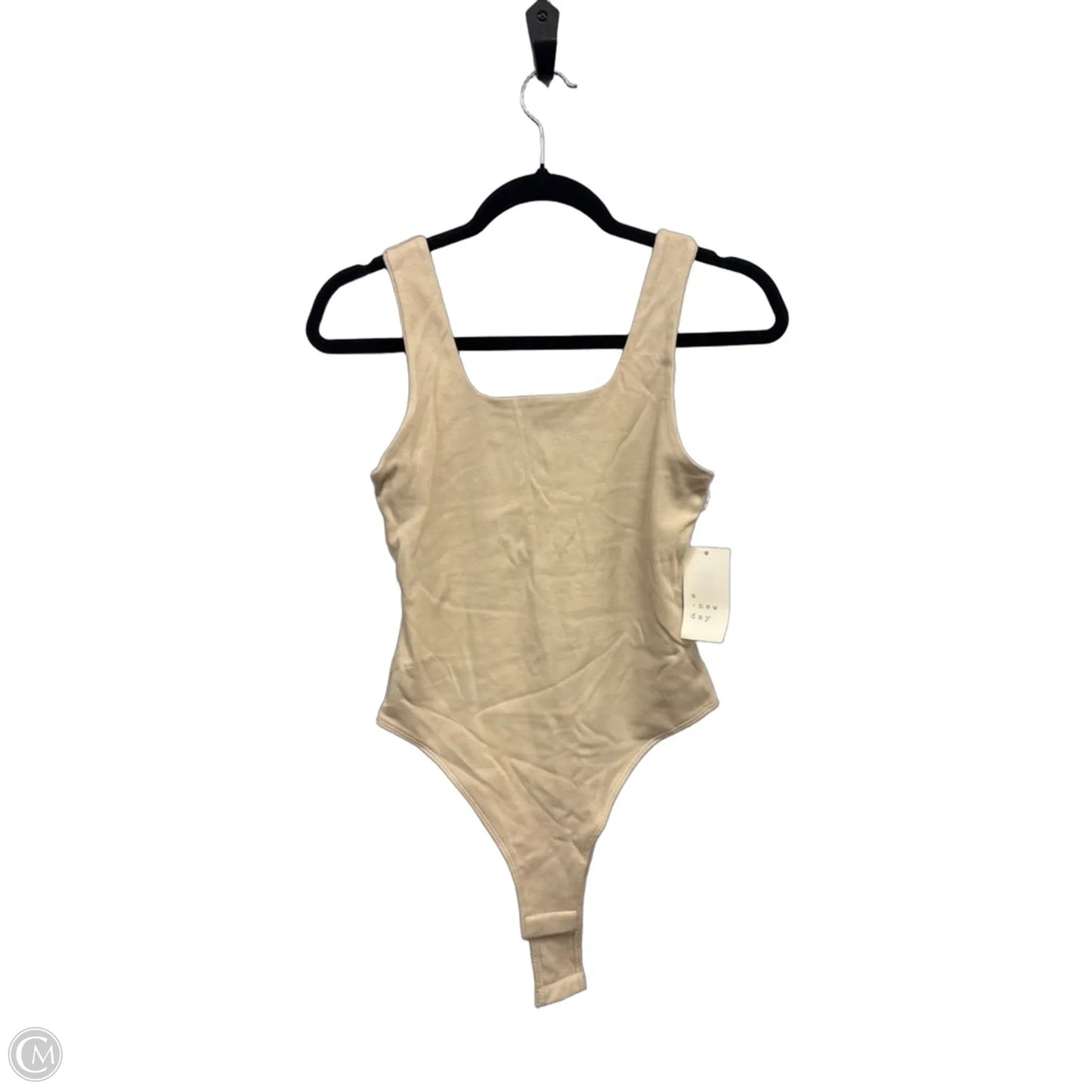 Bodysuit By A New Day In Tan, Size: Xs