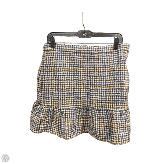 Skirt Mini & Short By J. Crew In Blue & Brown, Size: 12