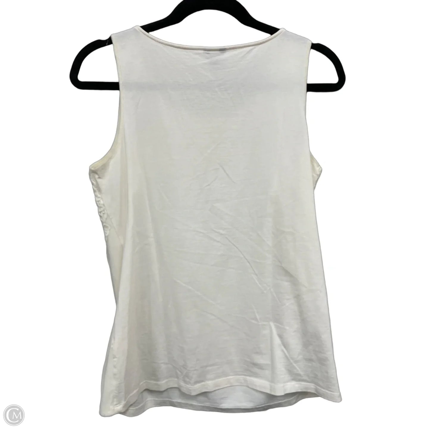 Top Sleeveless By Ann Taylor In Cream, Size: M