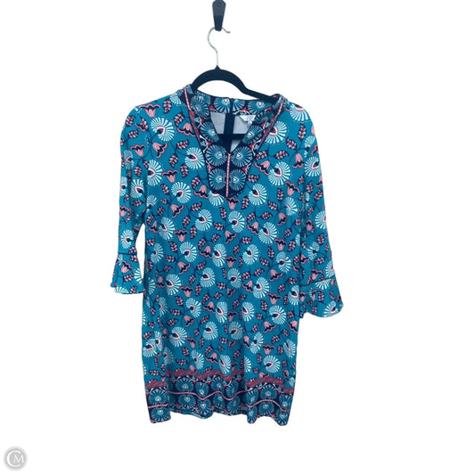 Dress Casual Short By Crown And Ivy In Blue & Red, Size: S