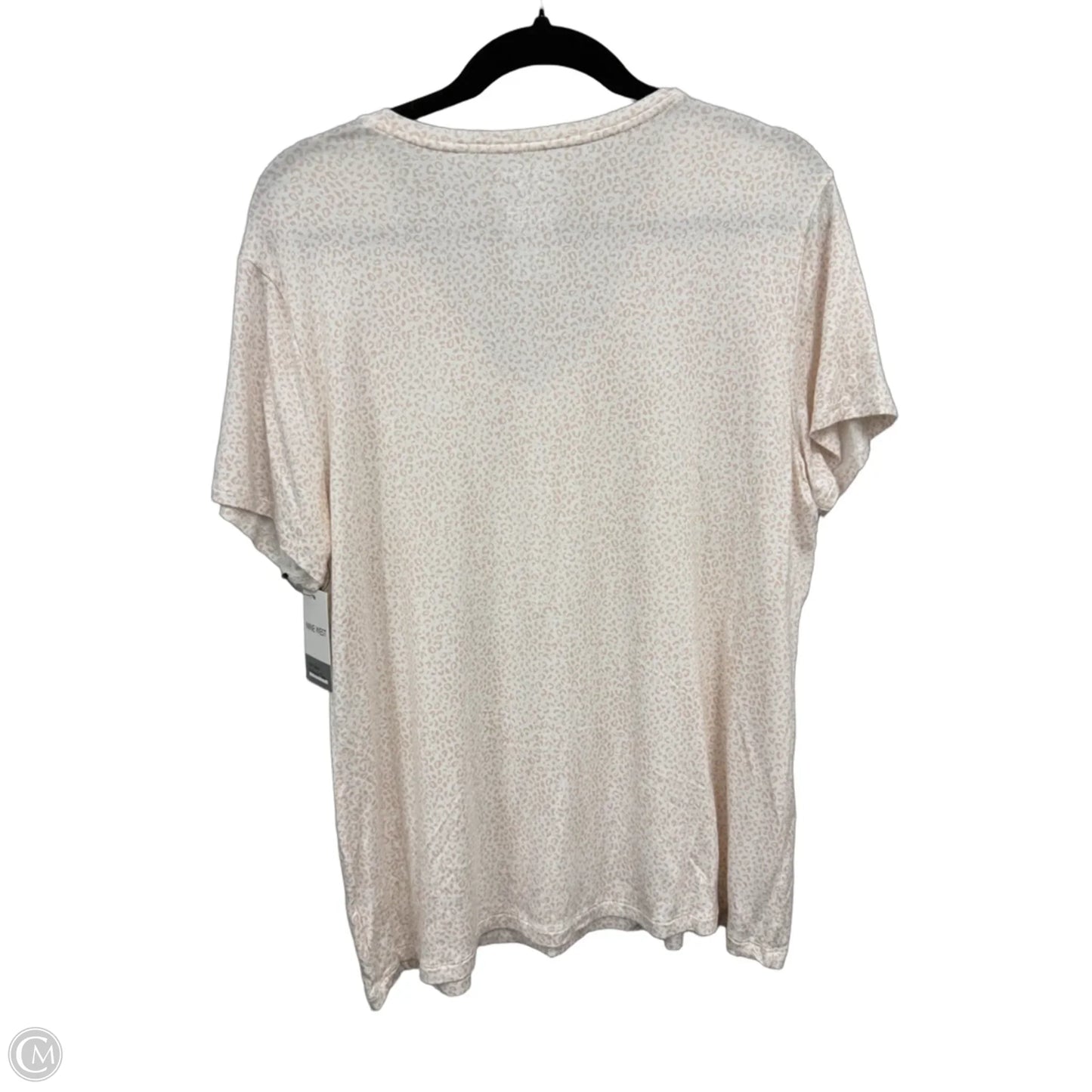 Top Short Sleeve Basic By Nine West In Cream & White, Size: Xl