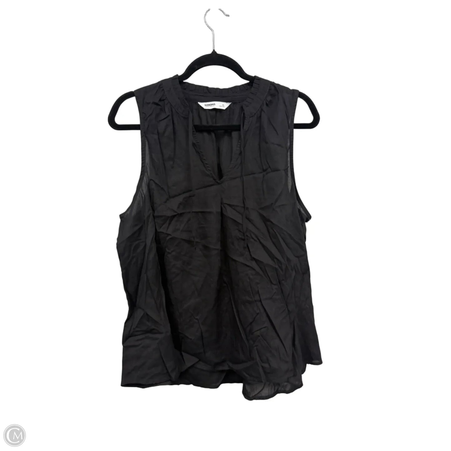Top Sleeveless By Sonoma In Black, Size: Xlp
