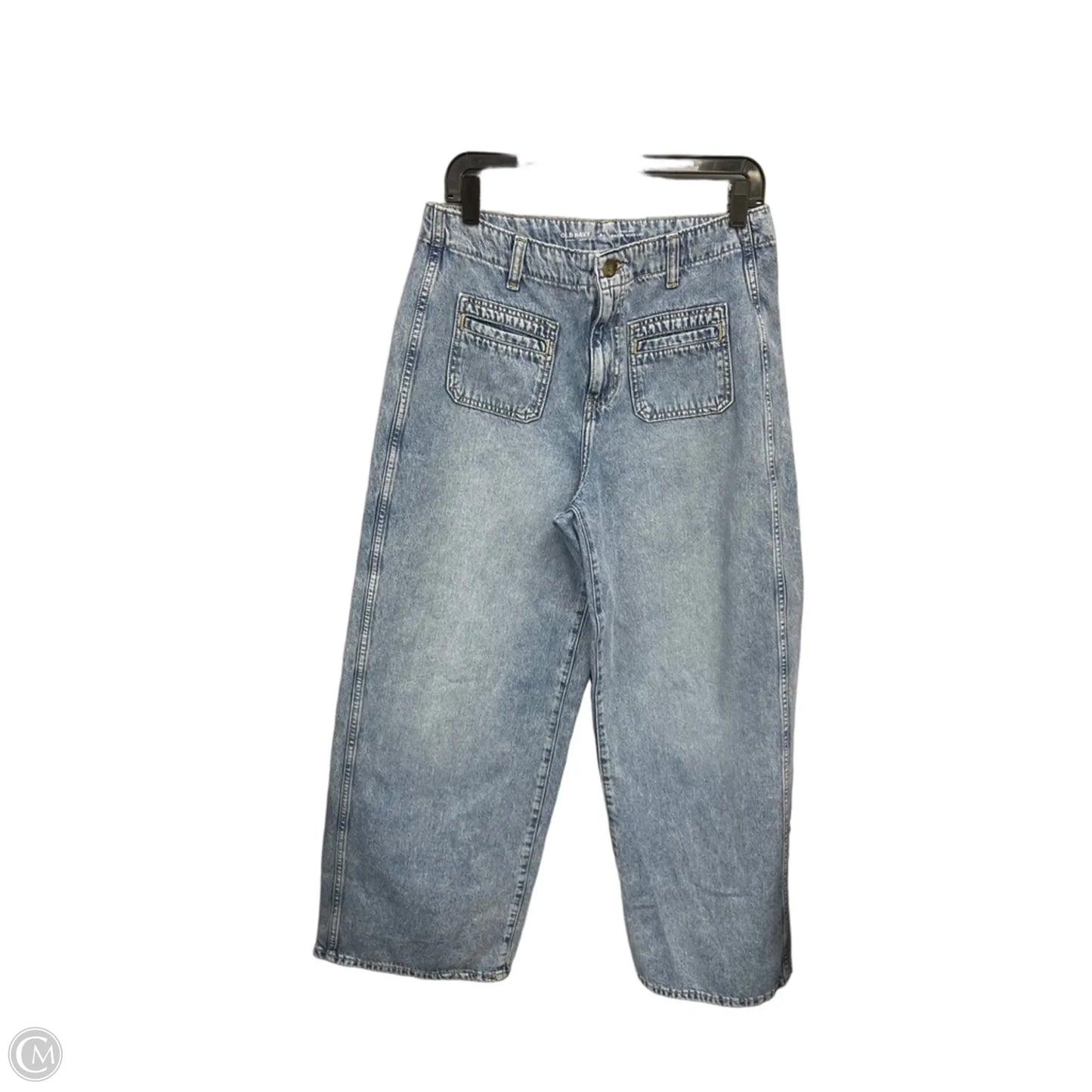 Jeans Wide Leg By Old Navy In Blue Denim, Size: 8