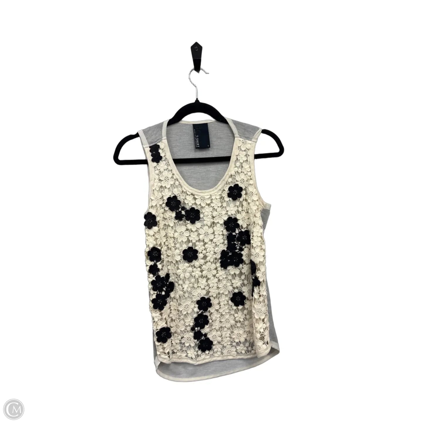 Top Sleeveless By Dolan Left Coast In Black & Grey, Size: S