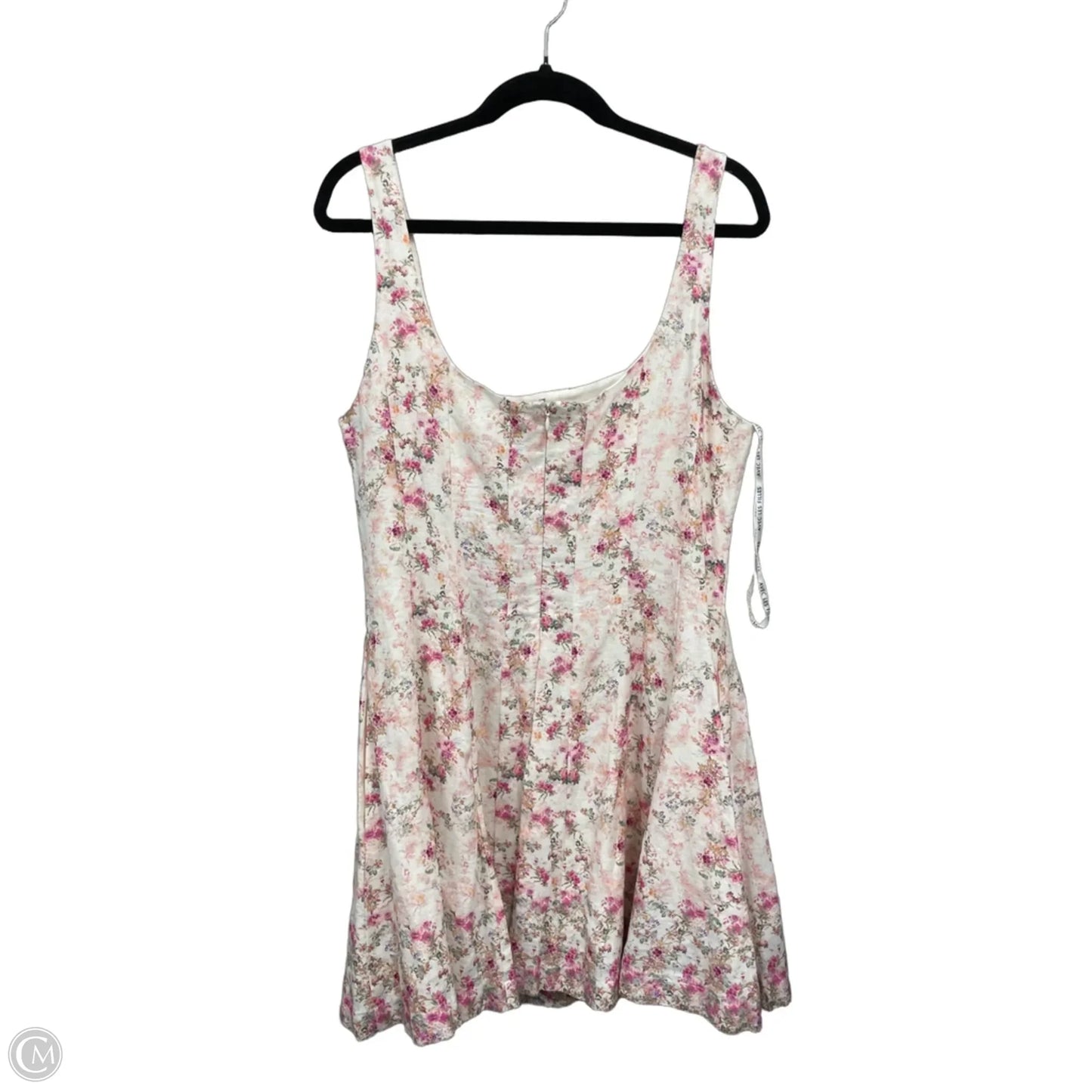 Dress Casual Short By Avec Les Filles In Pink & White, Size: 14