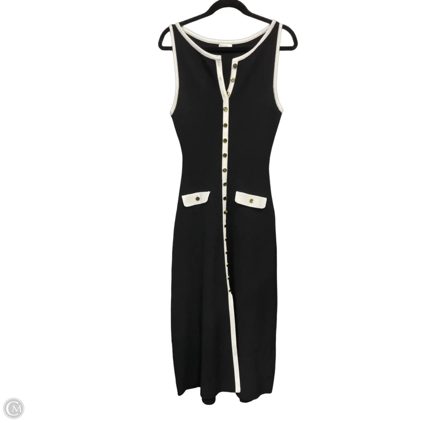 Dress Casual Maxi By Meshki In Black & White, Size: Xl