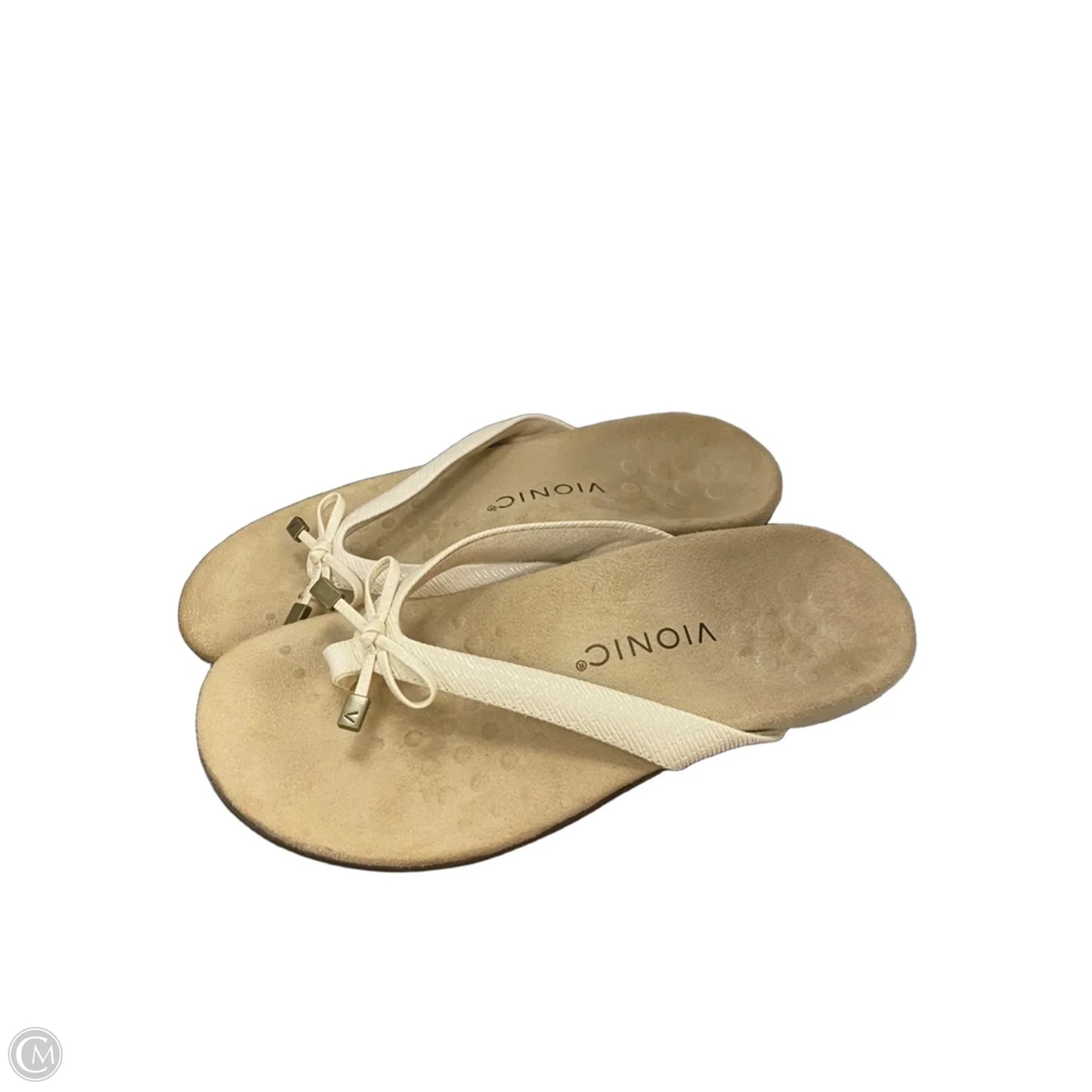 Sandals Flats By Vionic In Cream, Size: 7