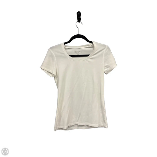 Top Short Sleeve Basic By Faded Glory In White, Size: S