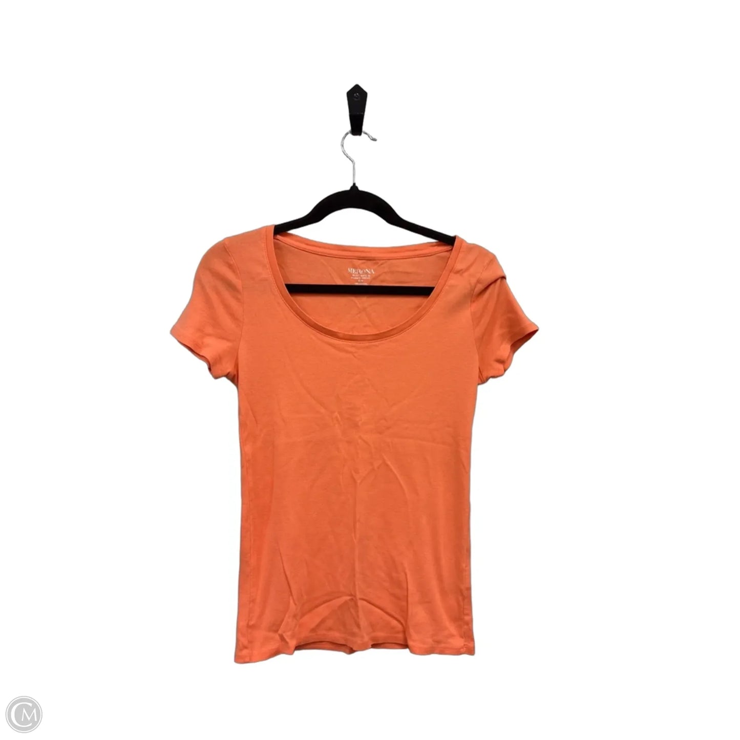 Top Short Sleeve Basic By Merona In Orange, Size: S