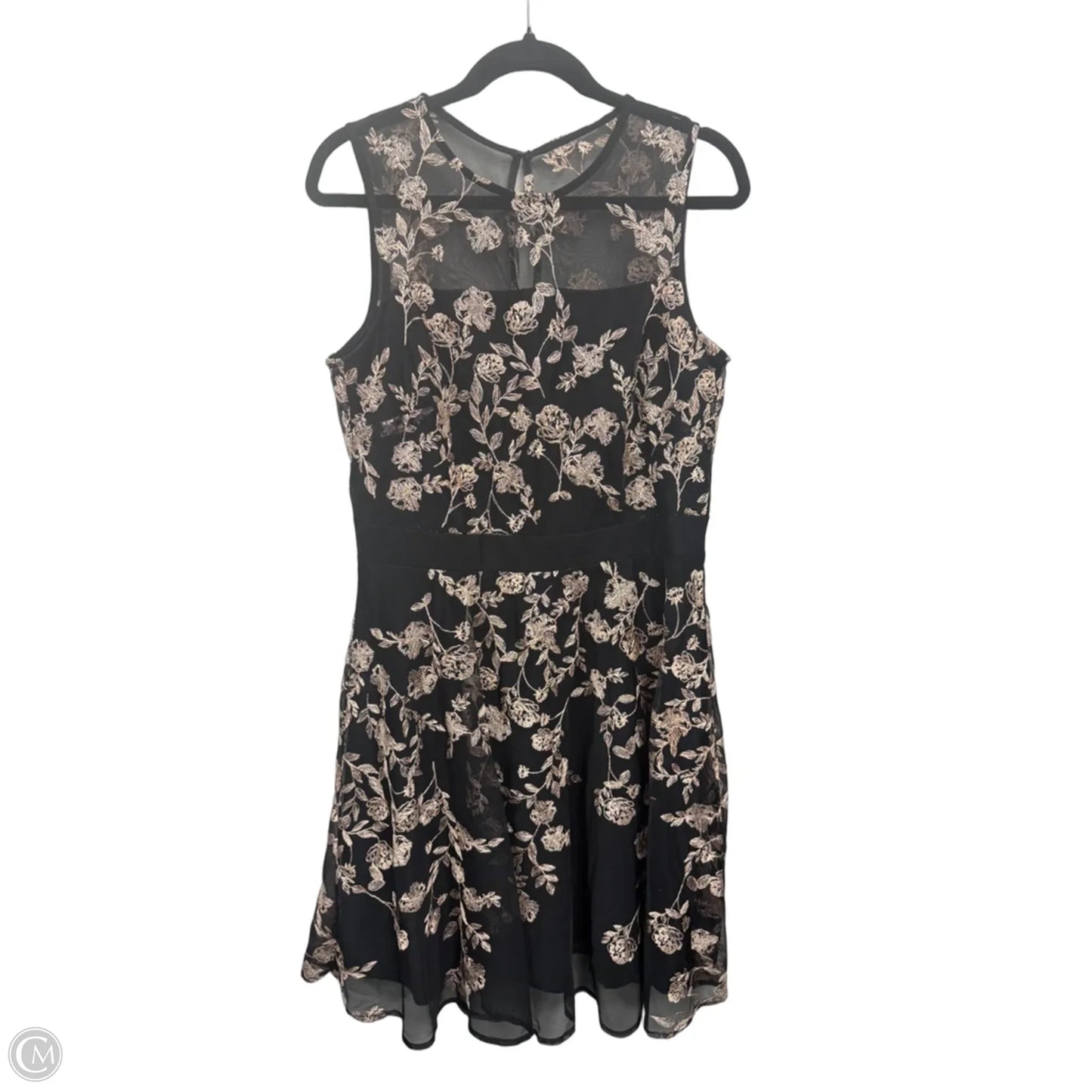 Dress Party Short By Glamour In Black & Pink, Size: 12