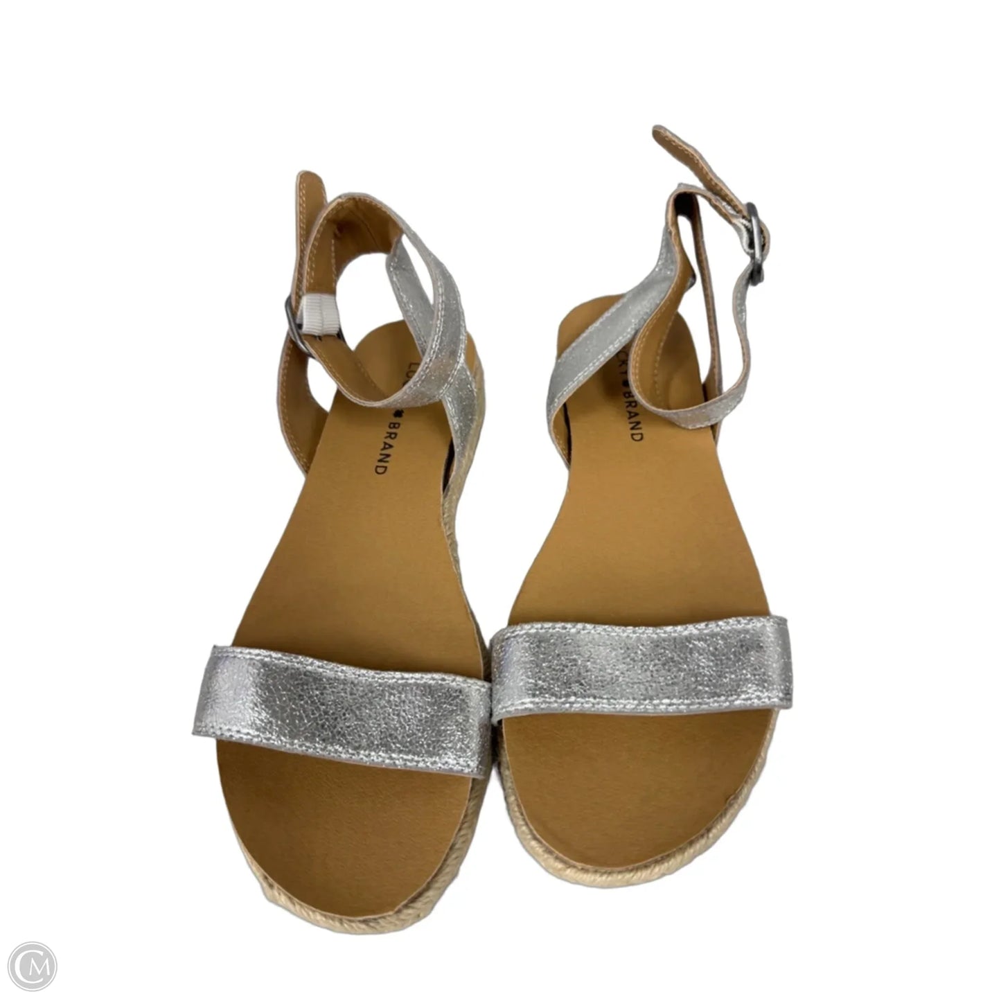 Sandals Flats By Lucky Brand In Silver, Size: 7