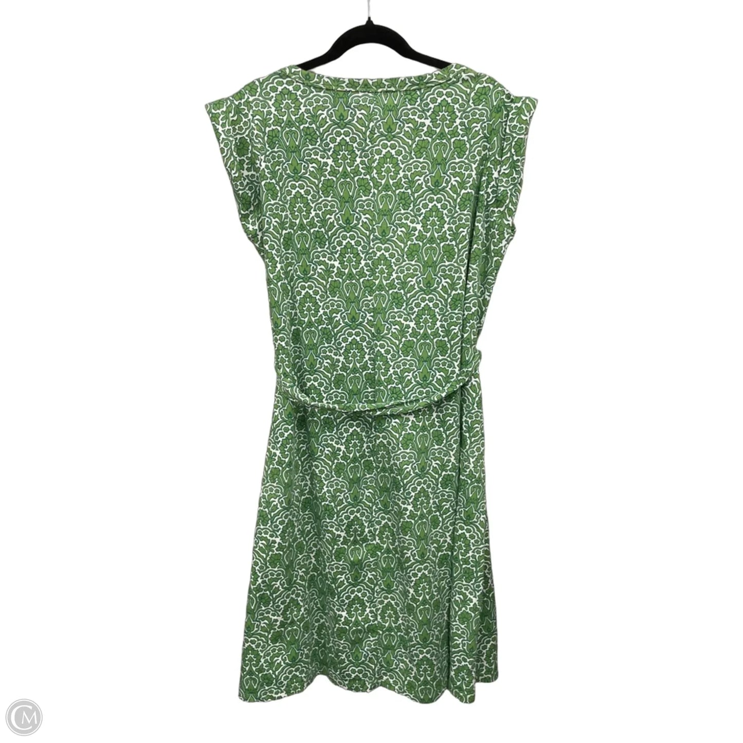 Dress Casual Short By Talbots In Green & White, Size: 1x