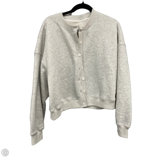 Sweatshirt Crewneck By Abercrombie And Fitch In Grey, Size: L